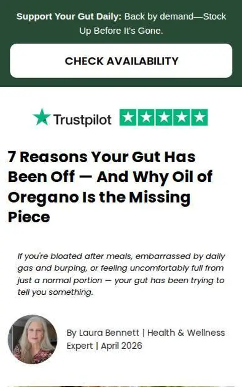 Seed&Wild: seedandwild.com/pages/7-reasons-your-gut-has-been-off-and-why-oil-of-oregano-is-the-missing-piece